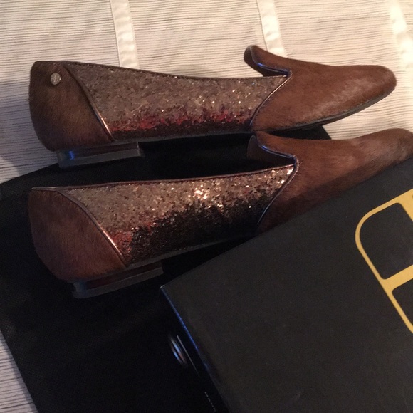 NWT “IMAN” CALF-HAIR LOAFERS - Picture 8 of 10